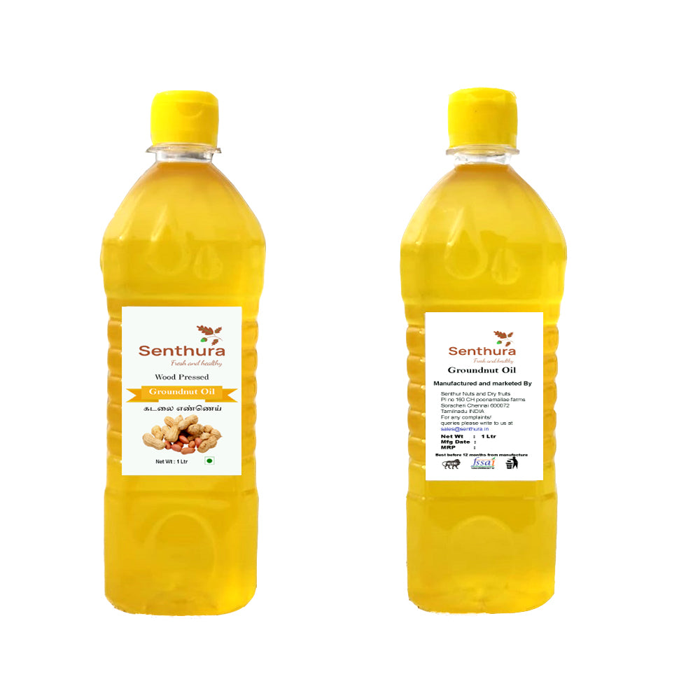 100% Wood pressed Organic groundnut Oil