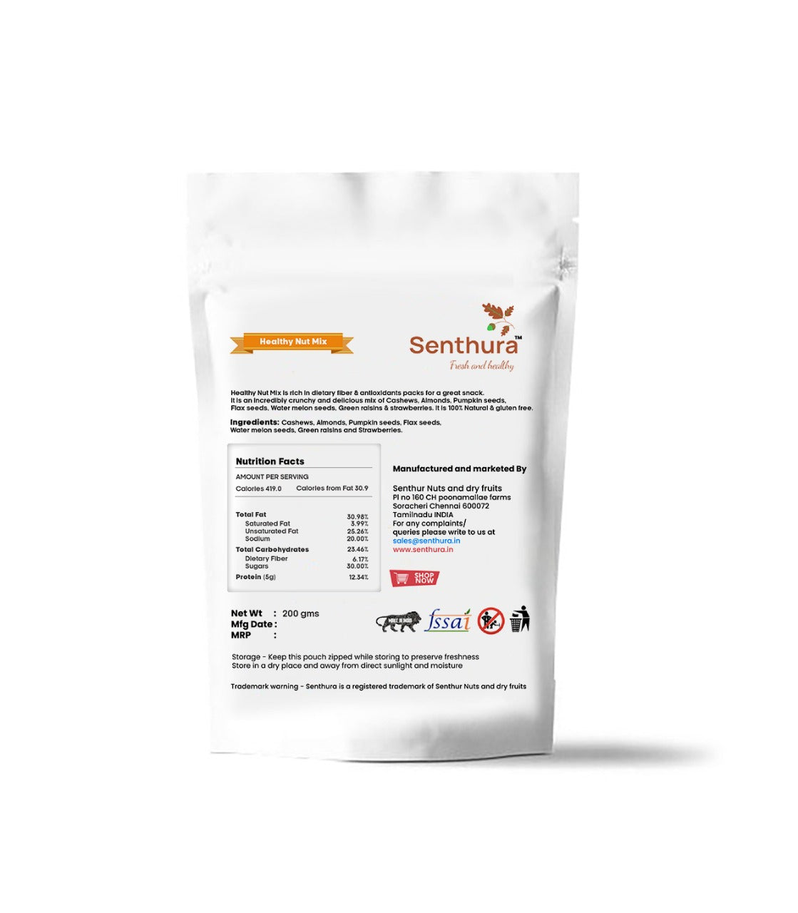 Senthura Healthy Nut Mix