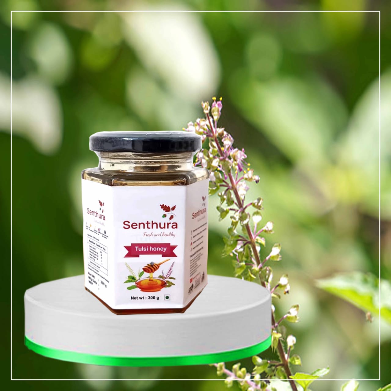 Tulsi Honey - Unpasteurized/Unadulterated Raw Honey